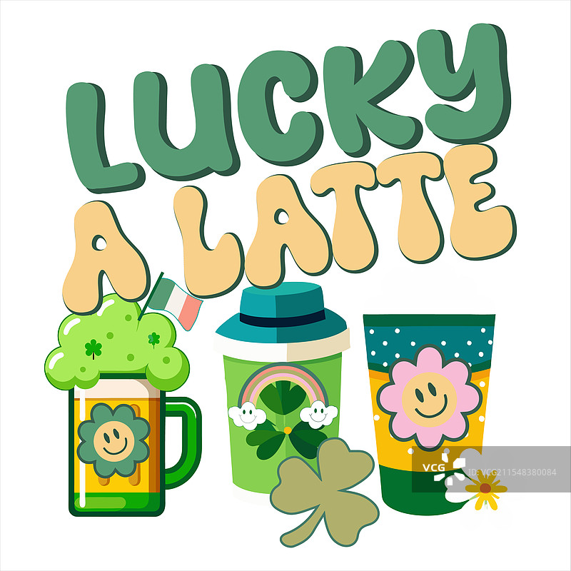 幸运的拿铁图片素材
