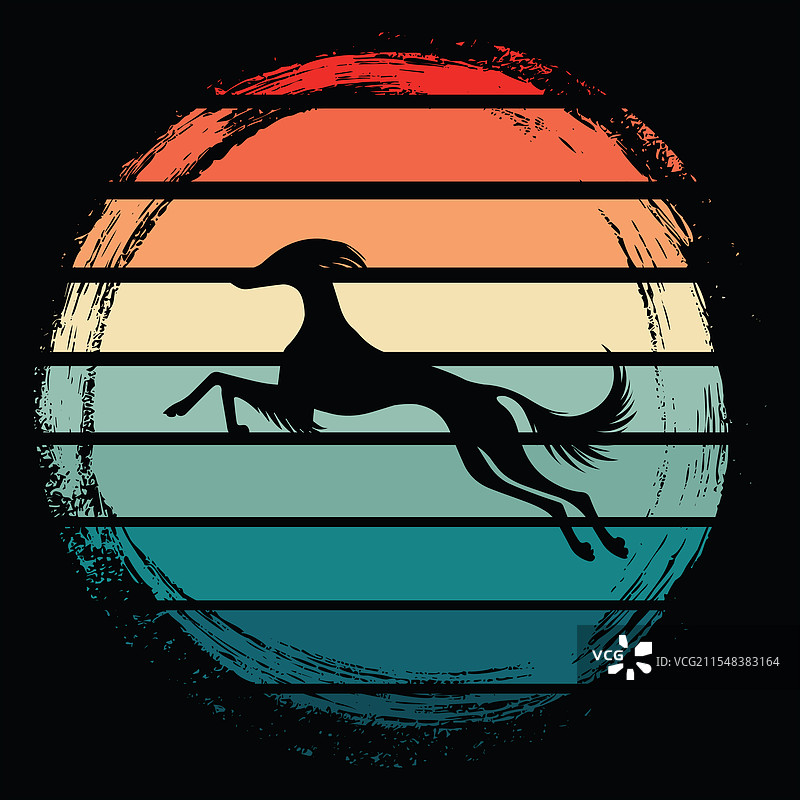 萨路基复古设计 - 萨路基犬图片素材