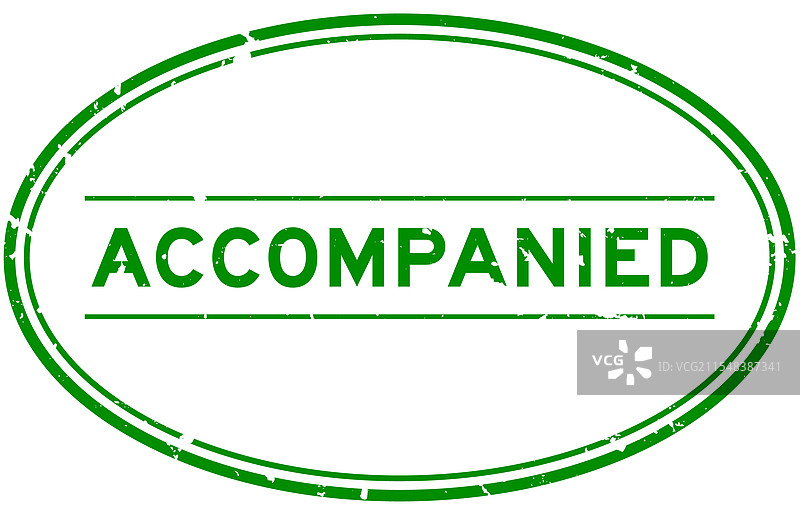 磨损的绿色橡胶印章，伴随文字和椭圆形设计图片素材