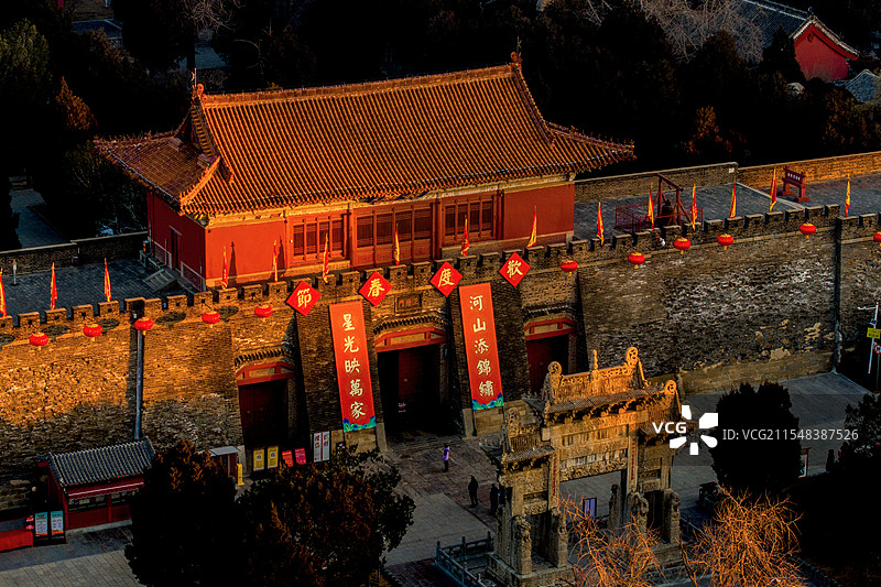 大年初一的岱庙图片素材