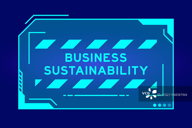 未来感的蓝色HUD横幅图片素材