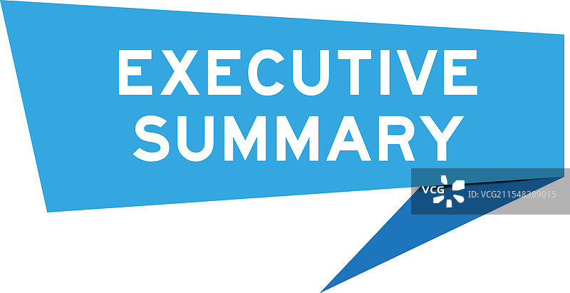 蓝色演讲横幅，上面写着“执行官”图片素材