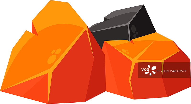 热炭块图片素材