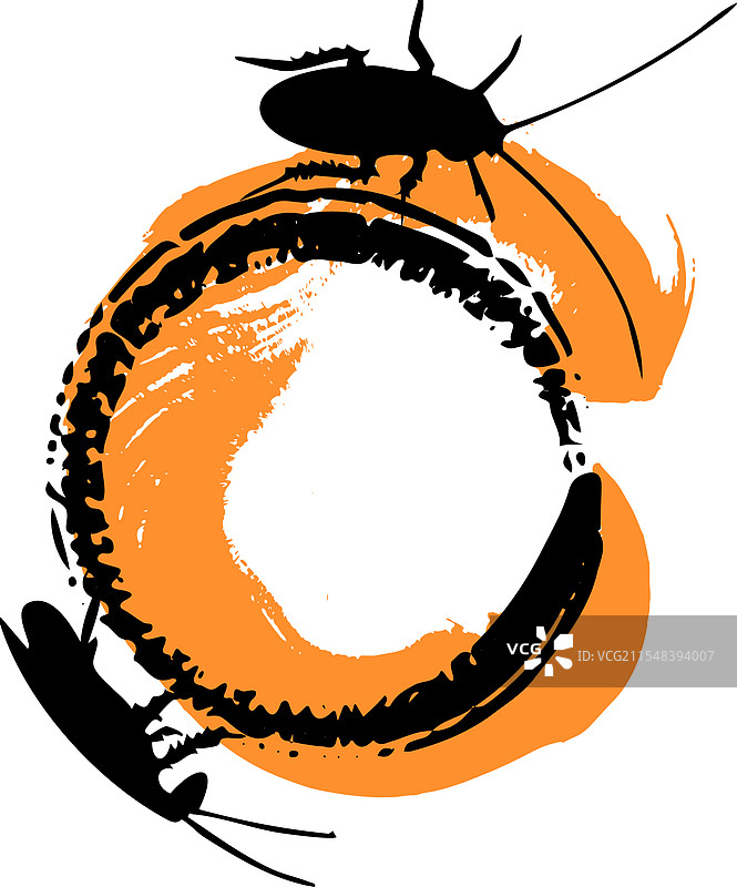 充满蟑螂和虫子的符号图片素材