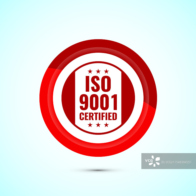 ISO 9001 认证图标设计标准质量图片素材