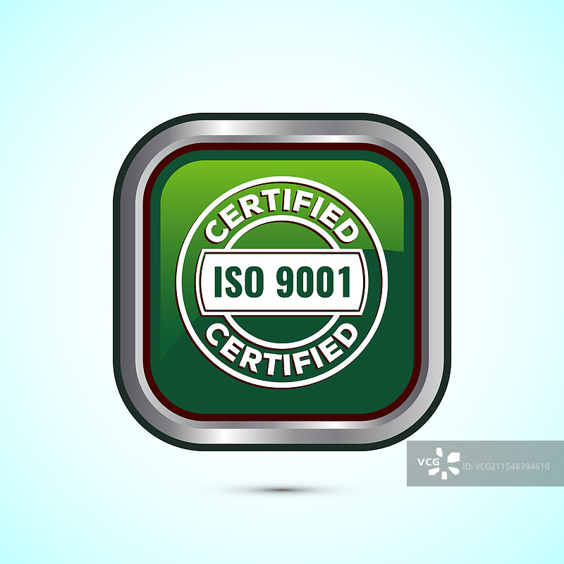 ISO 9001认证图标设计标准质量图片素材