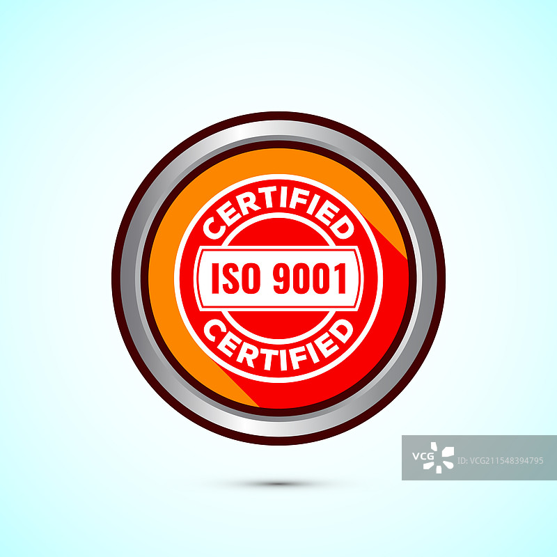 ISO 9001认证图标设计标准质量图片素材
