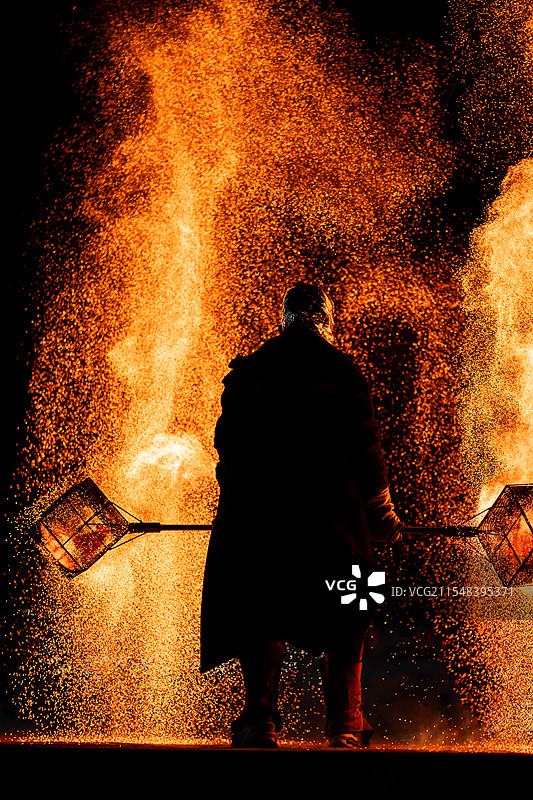 非遗火壶表演图片素材