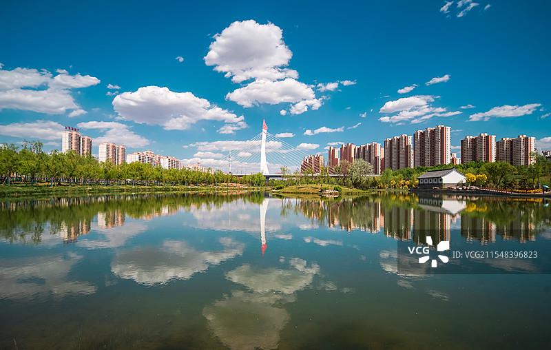 西宁湟水河国家湿地公园图片素材