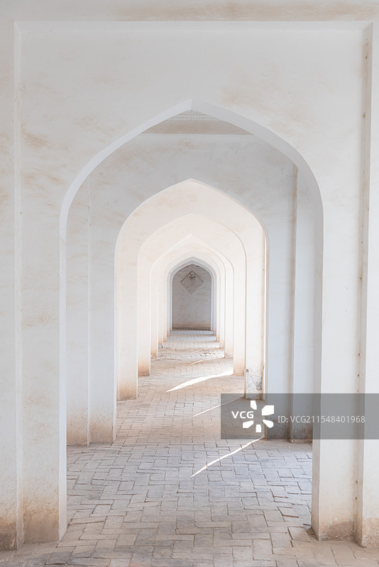 新疆喀什-玉素甫·哈斯·哈吉甫陵墓-走廊图片素材