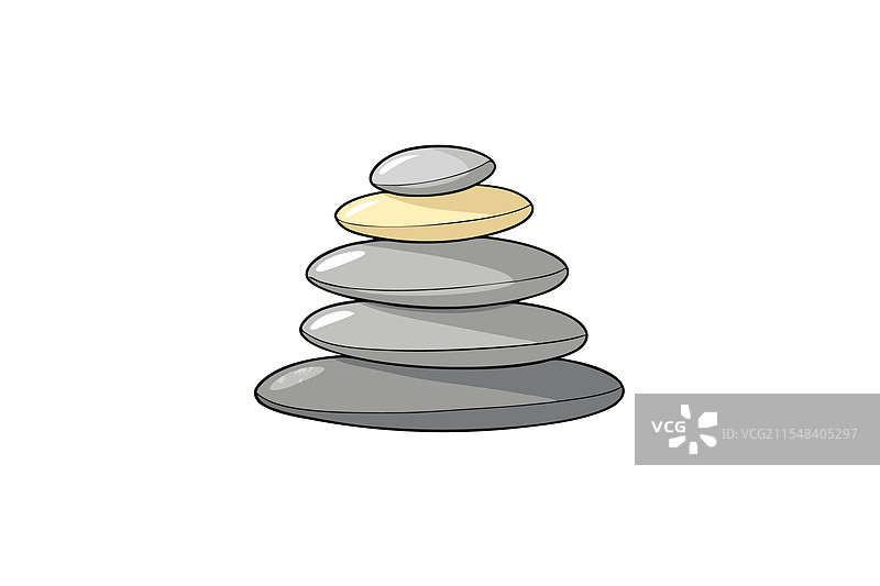 象征平衡的堆叠卵石艺术图片素材