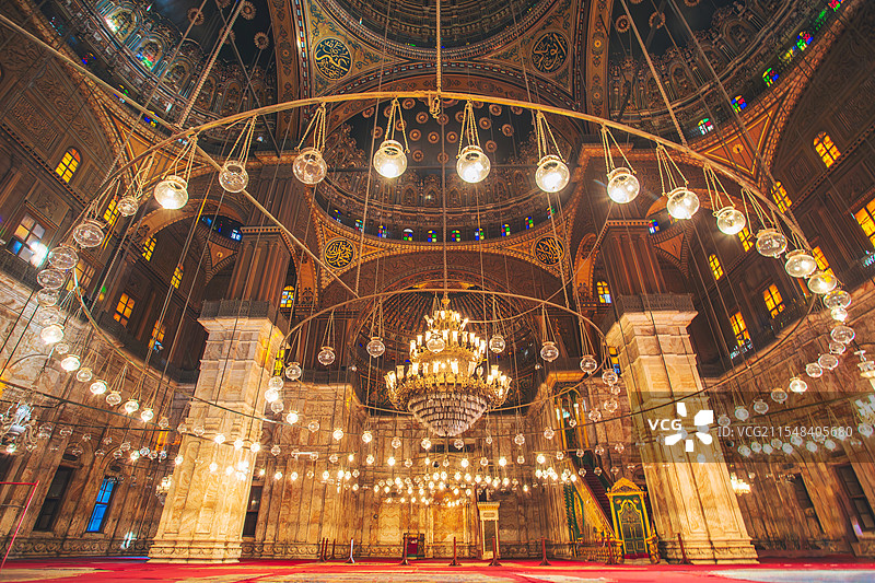 埃及开罗穆罕默德·阿里清真寺图片素材