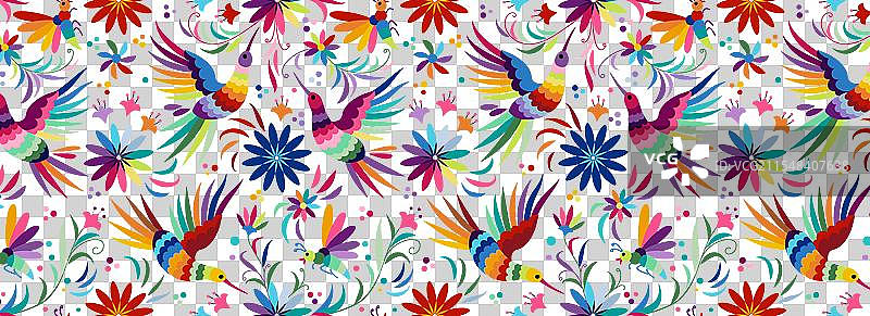 墨西哥刺绣图案图片素材