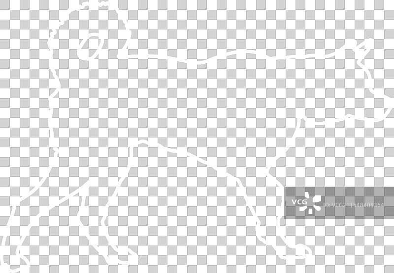 西伯利亚哈士奇犬轮廓剪影图片素材