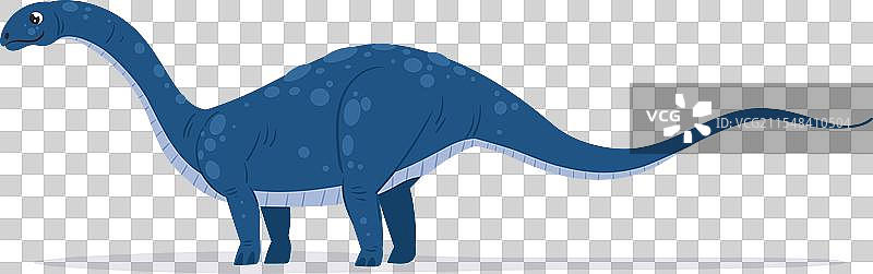 大腕龙卡通形象，巨大的蜥脚类恐龙图片素材