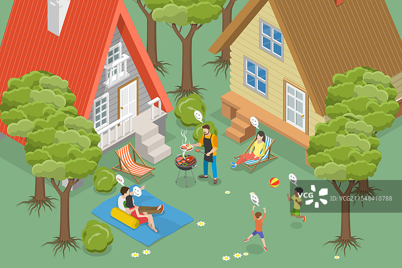 三维等距平面图图片素材