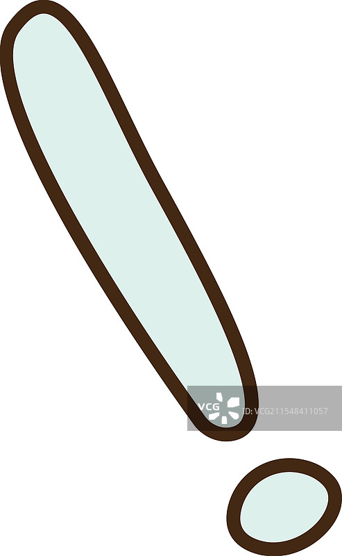 手绘感叹号符号图片素材