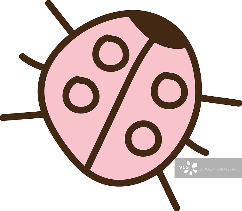 手绘瓢虫图画图片素材