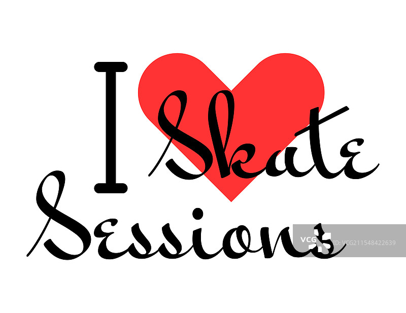 我爱滑板时光 创意标语 手绘图片素材