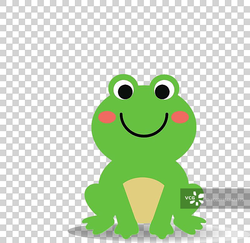 可爱的青蛙卡通图图片素材