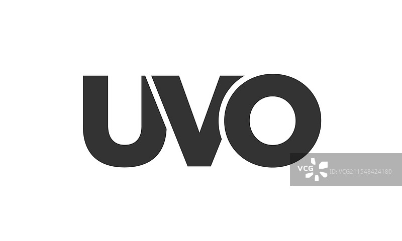 强大而现代的UVO标志设计模板图片素材
