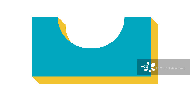 带曲线的抽象形状图片素材