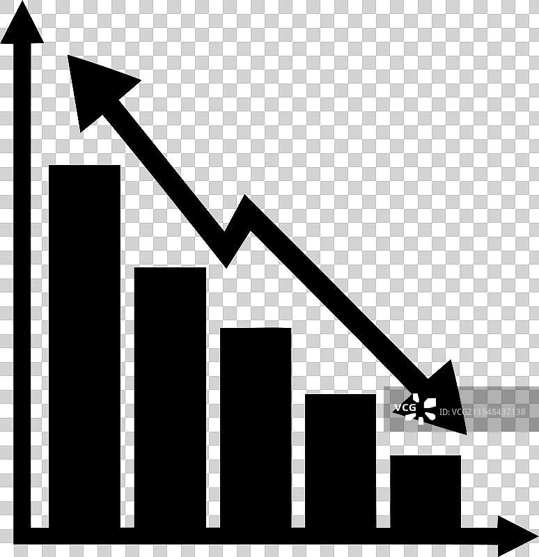 黑白色的上下波动图表图片素材
