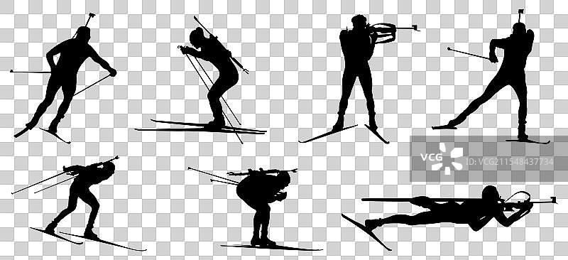 冬季两项运动图片素材