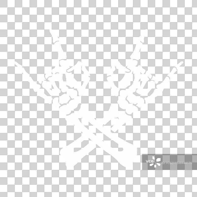 骷髅手做出摇滚音乐符号图片素材