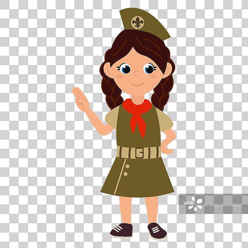 女童子军角色图片素材