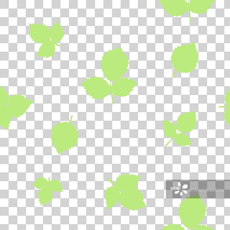 有机绿色叶子无缝图案图片素材