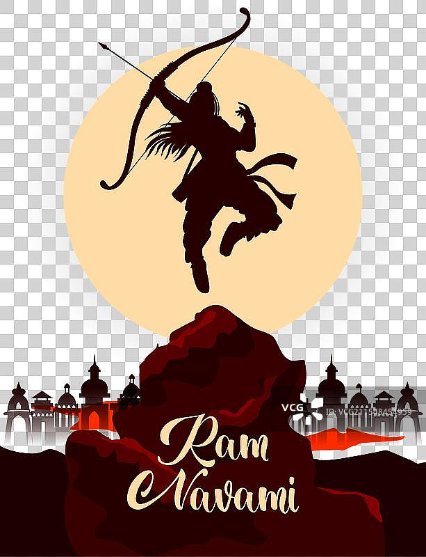 印度拉姆纳瓦米节快乐的抽象设计图片素材