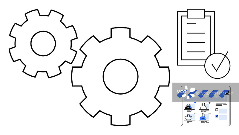 清晰地管理在线商店运营图片素材