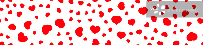 红色心形无缝图案图片素材