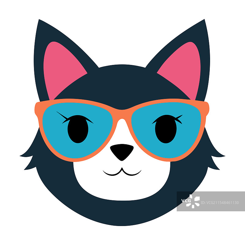 搞笑的猫头艺术图片素材