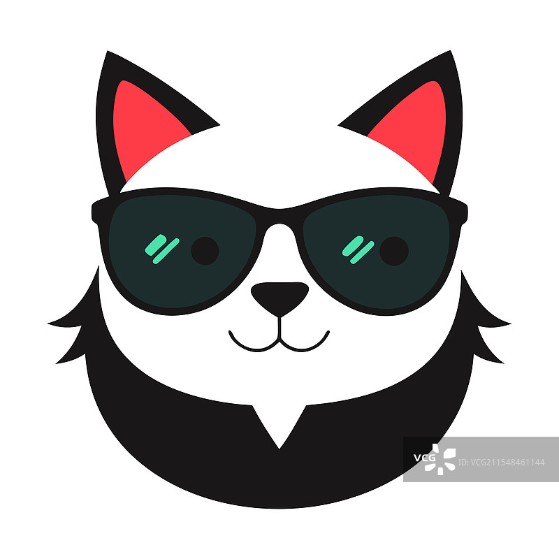 搞笑的猫头艺术图片素材