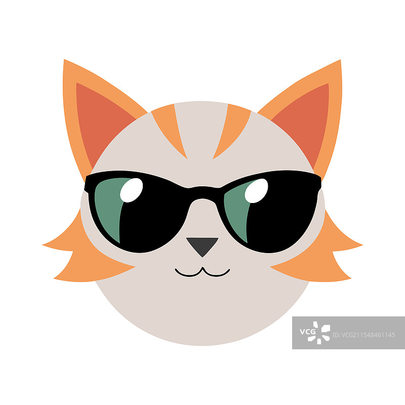 搞笑的猫头艺术图片素材