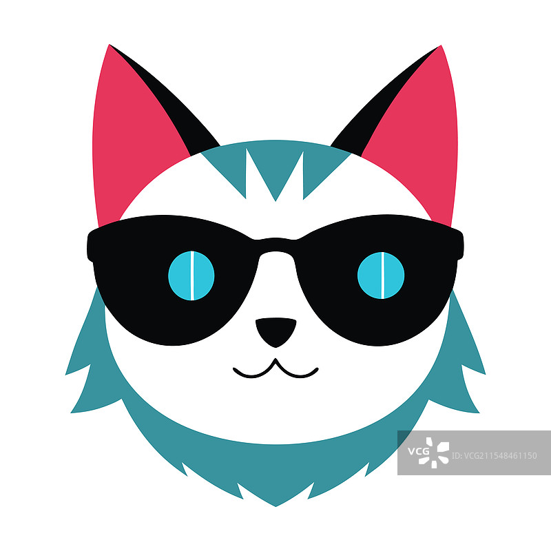 搞笑的猫头艺术图片素材