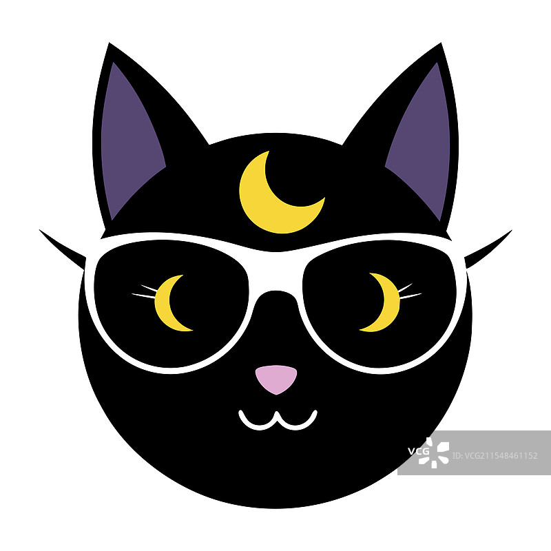 搞笑的猫头艺术图片素材