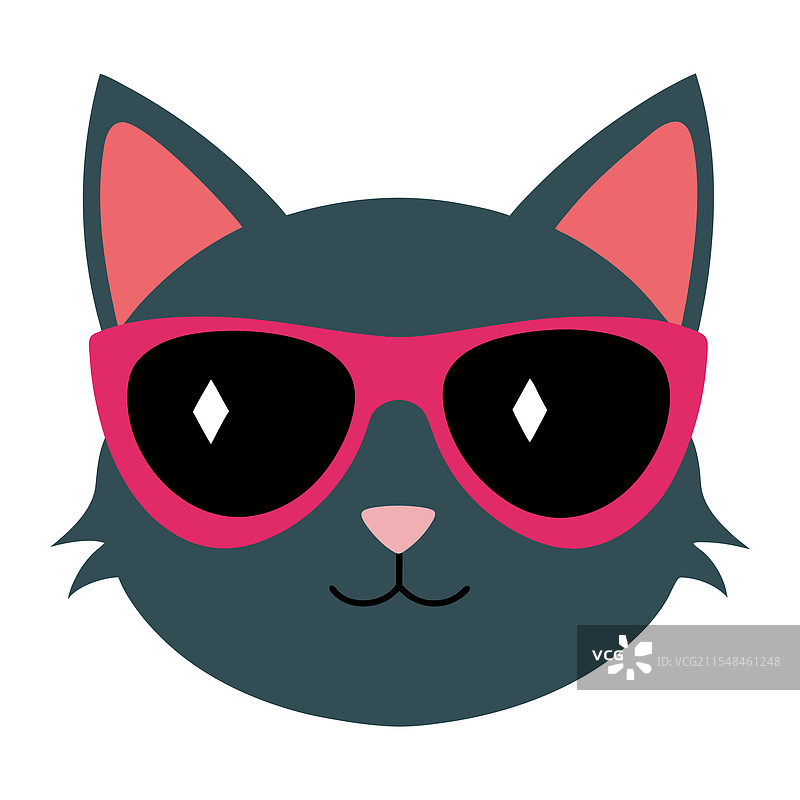 搞笑的猫头艺术图片素材