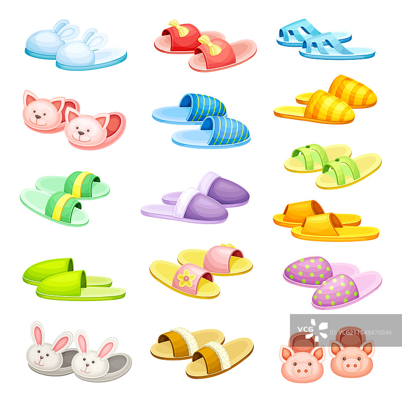 一对舒适的软质家居拖鞋图片素材