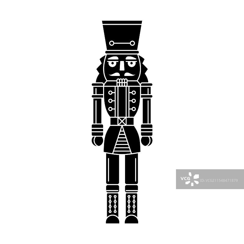 坚果夹的剪影图片素材