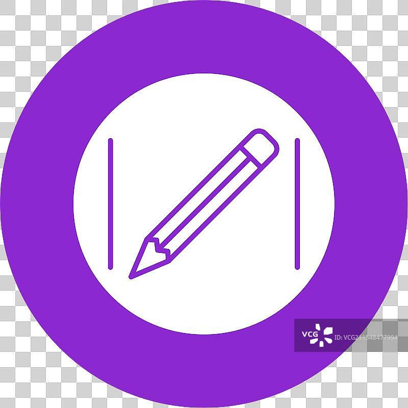 铅笔图标圆形符号图片素材