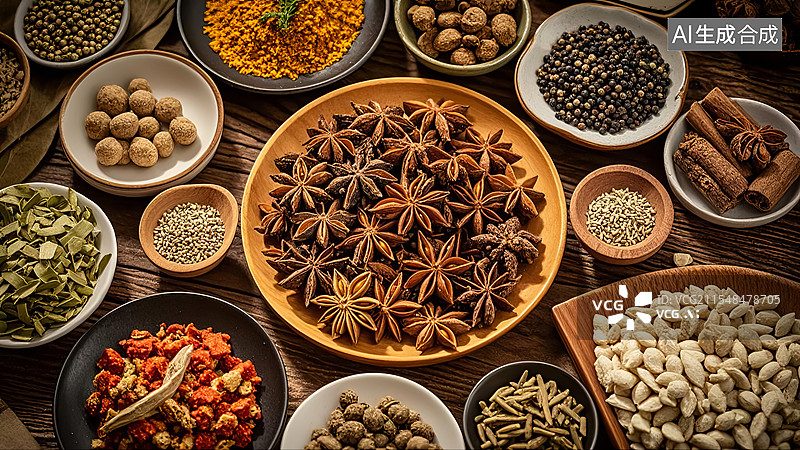 【AI数字艺术】烹饪烹调香料调味料图片素材