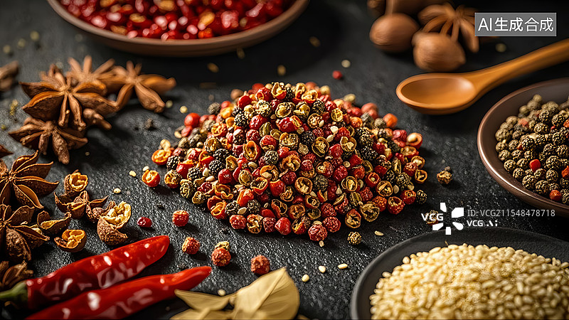 【AI数字艺术】烹饪烹调香料调味料图片素材