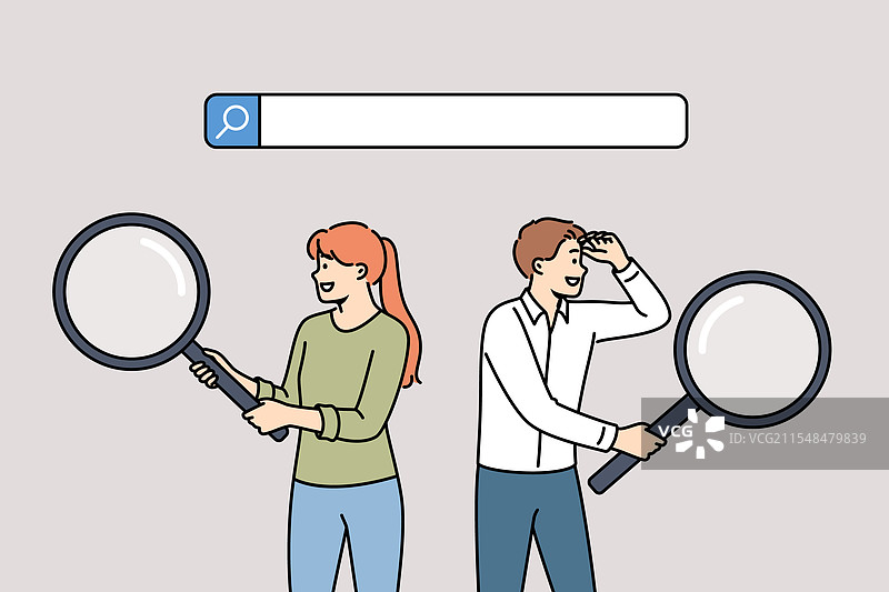 商务人士在寻找信息图片素材