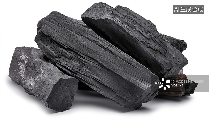 【AI数字艺术】黑色的煤炭，优质的碳图片素材