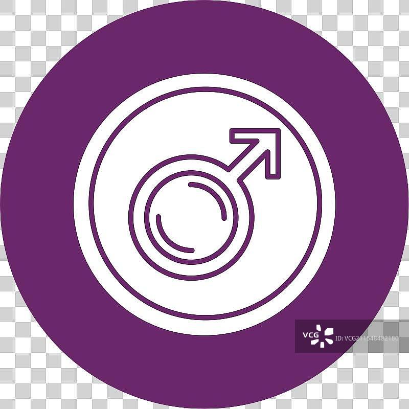 男性符号图标圆形图案图片素材