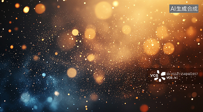 【AI数字艺术】闪烁的光斑星光光斑背景图片素材