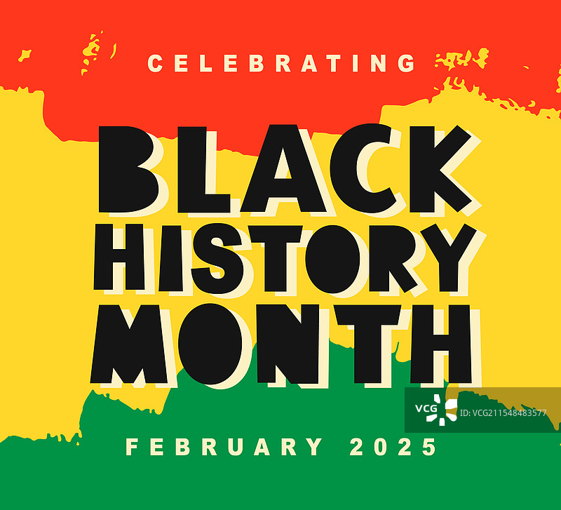 2025年黑人历史月非裔美国人横幅图片素材